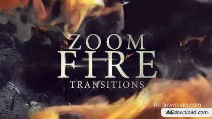 Zoom Fire Transitions Elements template preview