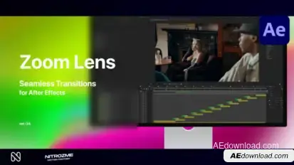 Zoom Lens Transitions Vol. 04 Elements template preview