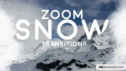 Zoom Snow Transitions for After Effects Elements template preview