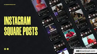 ZOXO Instagram Posts broadcast-packages template preview