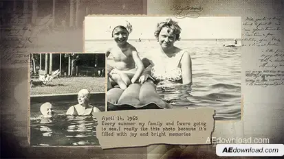 Vintage History In Photographs Video Displays template preview