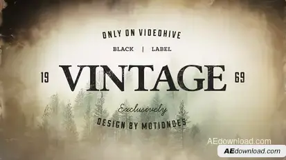Vintage Opener 3 Video Displays template preview