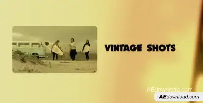 Vintage Shots Video Displays template preview