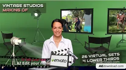Vintage Studio - Making Of Video Displays template preview