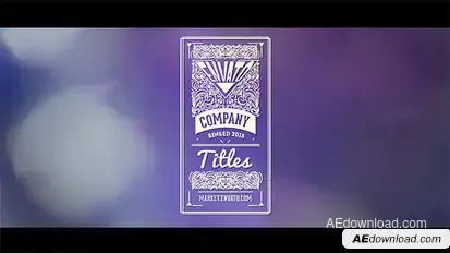 Vintage Titles Pack Video Displays template preview