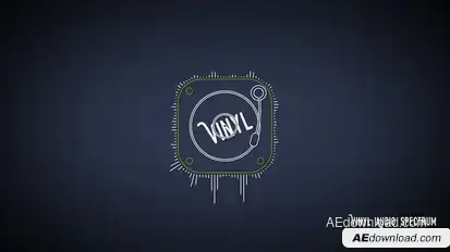 Vinyl Audio Spectrum Video Displays template preview