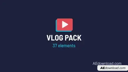 Vlog Pack Video Displays template preview
