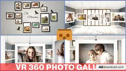 VR 360 Photo Gallery Video Displays template preview