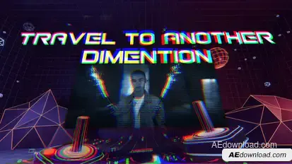 VR Metaverse Title Intro Premiere Pro template preview