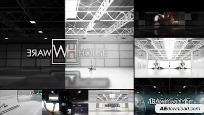 Warehouse Template Video Displays template preview