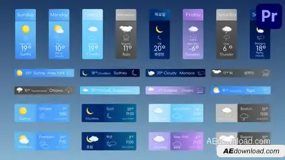 Weather Bars for Premiere Pro Premiere Pro template preview