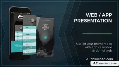 Web / App Presentation - Phone Video Displays template preview