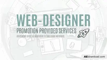 Web Designer Promo Video Displays template preview