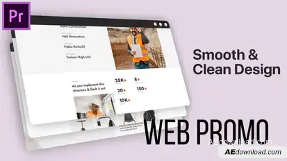 Web Promo MOGRT for Premier Pro Premiere Pro template preview