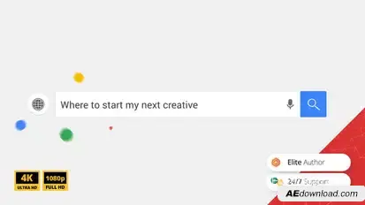 Web Search Logo Reveal Video Displays template preview