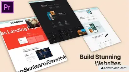 Web Site Promo MOGRT for Premier Pro Premiere Pro template preview