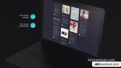 Website Laptop Presentation Video Displays template preview
