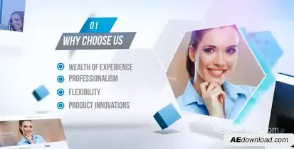 Website or Company Promotion Video Displays template preview