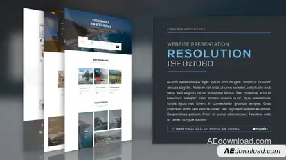 Website Presentation v.2 Video Displays template preview