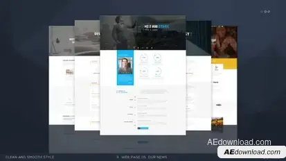 Website Presentation v.3 | 3D Video Displays template preview