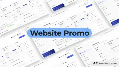 Website Promo Video Displays template preview