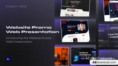 Website Promo Web Presentation Mogrt Premiere Pro template preview