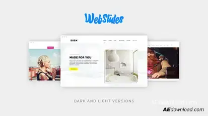 WebSlides Video Displays template preview