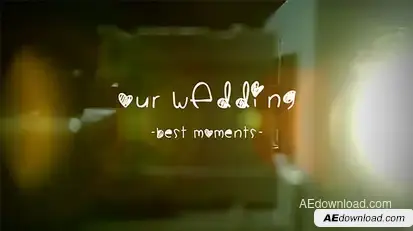 Wedding Album - Slide Projector Video Displays template preview