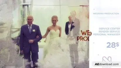 Wedding Production Video Displays template preview