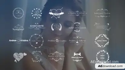 Wedding Title V.2 Video Displays template preview