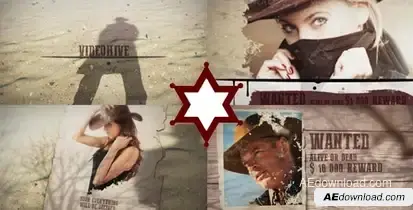 Western Show Promo Video Displays template preview