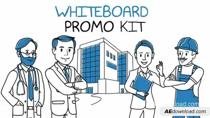 Whiteboard Explainer Video Video Displays template preview