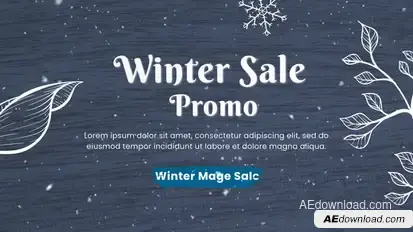 Winter Sale Promo Premiere Pro template preview