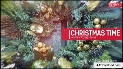 Winter Slides Video Displays template preview