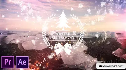 Winter Slideshow - Premiere Pro Video Displays template preview