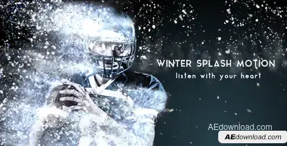 Winter Splash Motion Video Displays template preview