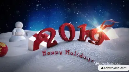 Winter Story Video Displays template preview