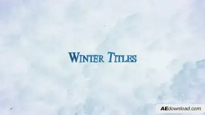 Winter Trailer Titles Video Displays template preview