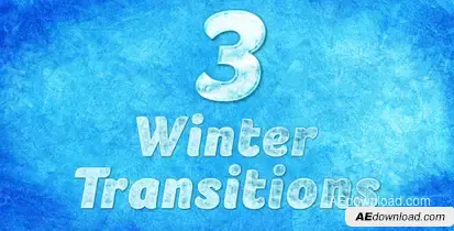 Winter Transition 3 Video Displays template preview