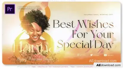 Women’s Day Intro Premiere Pro template preview