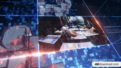 World News - Complete Broadcast Package Video Displays template preview