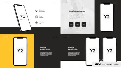 Y2 - App Promo Video Displays template preview