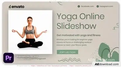Yoga Training Promo Premiere Pro template preview