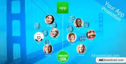Your App Promotion Video Displays template preview
