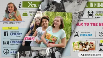 Your best friend in numbers Video Displays template preview