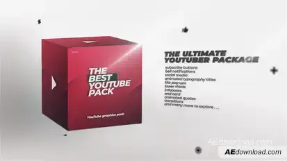 YouTube Channel Pack - On Air Graphics Library Video Displays template preview