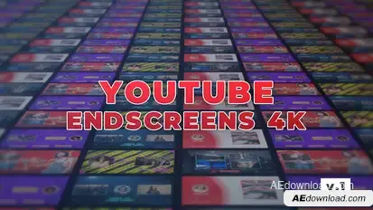 YouTube EndScreens 4K v.1 Video Displays template preview