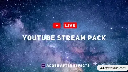 YouTube Live Pack Video Displays template preview