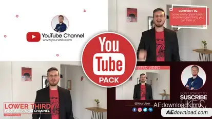 Youtube Pack Video Displays template preview