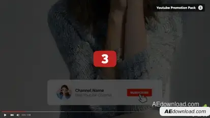Youtube Promotion Pack 3 Video Displays template preview